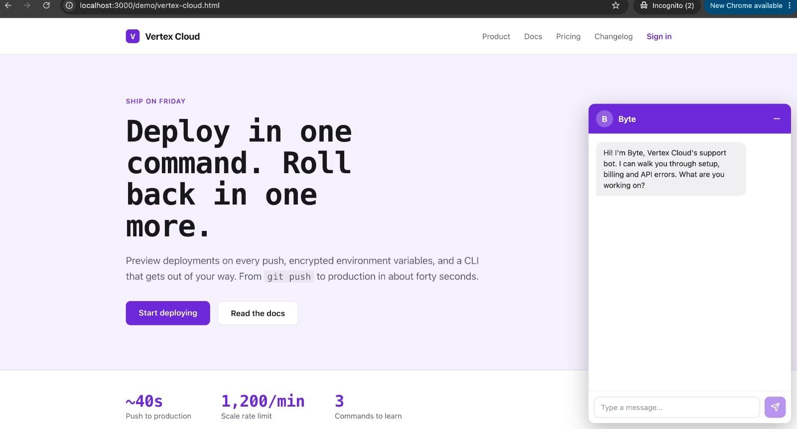 RAG-Based AI Chatbot screenshot